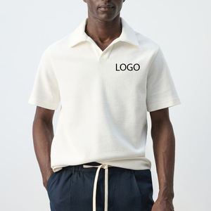 Polo de Algodón Puro de Alta Calidad para Hombre con Diseño Elegante y Detalle de Solapa, Ajuste Entallado y Logotipo Personalizable - Product Image 1
