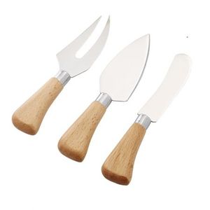 Wood Cheese Knife <b>Set</b> With Bamboo Handle Durable Design For Food Contact - Product Image 2