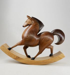 Centre de table en bois de qualité supérieure en forme de cheval pour la décoration de restaurant et l'aménagement intérieur élégant - Product Image 6