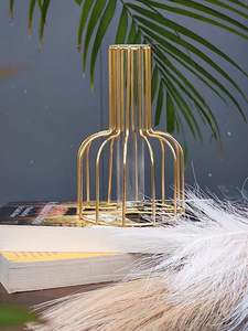 Elegant Handmade Coastal Modern Metal Flower Vase Beautiful Design Eco-Friendly Home Wedding Easter Table Centerpiece Hotel - Product Image 3