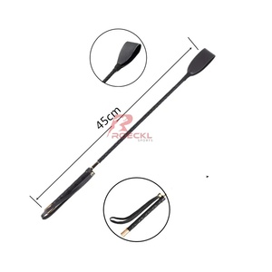 Fouets légers en acier inoxydable et cuir PU pour l'équitation, accessoires sportifs, options personnalisables - Product Image 2