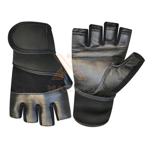 Gants de fitness en cuir de qualité supérieure à prix bas avec sangle de poignet réglable, antidérapants, taille personnalisée - Product Image 3
