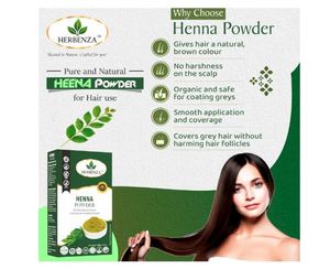 Polvo de Henna para el Cabello – 100% Puro y Natural – Colorante Herbal para el Cabello, Acondiciona el Cabello, Fortalece las Raíces y Promueve el Brillo – 100g - Product Image 1