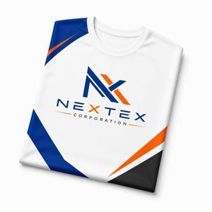 Maillot de sport d'entreprise personnalisé avec logo, uniforme d'équipe blanc, t-shirt en polyester Dry Fit, sublimation - Product Image 6