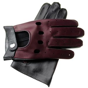 Guantes de Conducción de Cuero Genuino para Motocicleta, Protección de Palma Antideslizante, Transpirables, Unisex, para Todas las Estaciones - Product Image 4