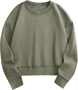 Sudadera de Cuello Redondo para Hombre, Color Naranja, 100% Algodón, Corte Regular, Color Sólido, Informal, Invierno, Logotipo Frontal - Product Image 1