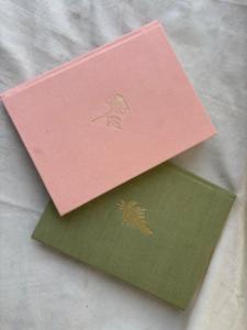 Cuaderno con Cubierta de Tela de Lino, Diario con Estampado Metálico, Papel de Algodón, Cuaderno de Escritura Minimalista de Tapa Dura, Regalo - Product Image 2