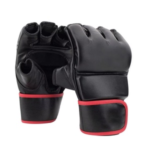 ถุงมือ MMA หนังแท้แบบครึ่งนิ้ว รุ่นล่าสุด ผลิตอย่างมืออาชีพ สำหรับชกมวย ฟิตเนส มีจำหน่ายแล้ว - Product Image 1