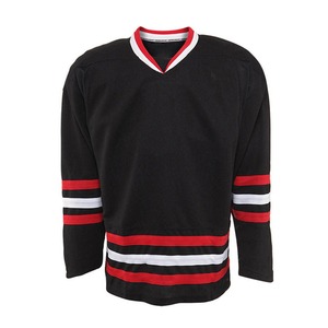 Small MOQ High Quality Custom Full Sublimation 100% Polyester Breathable Anti-Bacterial Quick Dry Unisex Ice Hockey Jersey - Product Image 1