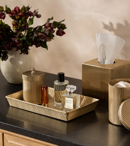 Silver Decorative <b>Tray</b> Round <b>Vanity</b> <b>Tray</b> Custom-Size Modern Style for Home and Hotel Multi-purpose Usage - Product Image 2