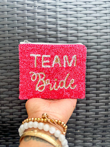 Bolsa de Mano con Cuentas para Equipo de Novia, Bolso de Mano Portátil Bordado Personalizado para Fiesta de Bodas, Despedida de Soltera, Bolso de Seda para Mujeres y Niñas - Product Image 3
