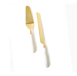 Decorative Table Metal Cake Server Set Stainless Steel Cake Knife and Server Dessert <b>Tools</b> - Product Image 5