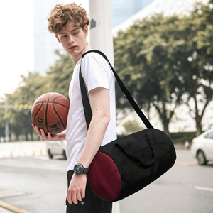Beena's Gym Duffel <b>Bag</b> Zipper Waterproof OEM Vietnam Factory Black Red Solid 30-40L Comfortable Large Capacity Outdoor Casual - Product Image 3
