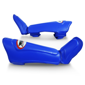 Protectores de Espinilleras Dobles de Cuero de Diseño Personalizado al por Mayor, Ligeros, Profesionales, para Combate, Ajuste Universal, Calentadores de Piernas - Product Image 3