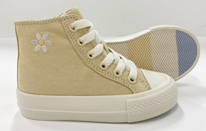 Chaussures vulcanisées pour enfants en gros du Vietnam, avec empeigne en maille, superposition en daim, semelle extérieure en caoutchouc, fermeture auto-agrippante, légères, personnalisables OEM - Product Image 5