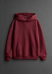 <b>Women's</b> <b>Cream</b> Cotton Hoodie <b>Fleece</b> Solid Color Casual Pullover With Pockets Regular Fit Autumn Wear - Product Image 5
