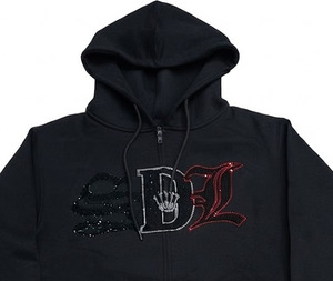 Sudadera con Capucha para Hombre, Informal, de Invierno, Lisa, con Logotipo Personalizado, Botones, Pedrería, Estampado Urbano, 100% Algodón, Felpa - Product Image 3