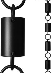 Chaîne de pluie décorative rustique en métal, style vintage, durable, pour jardin, avec gouttelettes d'eau de pluie – Meilleure vente - Product Image 5