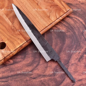 Hoja de Cuchillo de Cocina de Acero al Carbono de 10 Pulgadas, Punta Caída, Borde Recto, Media Espiga, 0.5mm de Grosor, para Proyectos de Fabricación de Cuchillos Personalizados DIY - Product Image 5