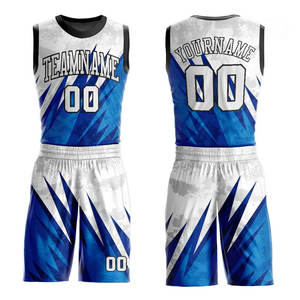 Conjunto de Camiseta y Pantalones Cortos de Baloncesto Directo de Fábrica, Tela que Absorbe la Humedad, Logotipo Personalizado, Equipos de Torneo - Product Image 1