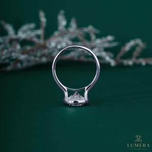 Anillo Solitario de Lujo con Corte Brillante, Chapado en Oro Blanco de 18K, con Diamante Cultivado en Laboratorio con Certificación IGI, Anillo de Compromiso para Mujer, Anillo de Boda - Product Image 6