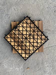 Baldosas de Patio Encajables para Exteriores de Acacia, Impermeables y Antideslizantes, Diseño Contemporáneo, Acabado Mate, Más de 5 Años - Product Image 6