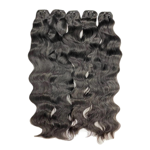 Extensiones de Cabello Humano Indio con Ondas Naturales, 100% Sin Enredos, Paquetes de Cabello Virgen Natural - Product Image 3