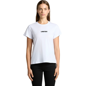 <b>Womens</b> O Neck Short Sleeve T Shirt Regular Fit Small Chest Print Clean <b>Back</b> Casual Wholesale Custom OEM Cotton Jersey Tee Shirts - Product Image 6