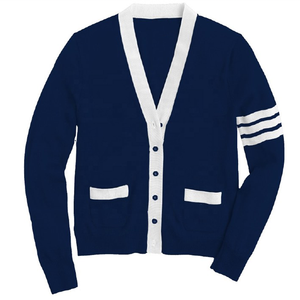 Pull cardigan tricoté à manches longues College University - Product Image 1