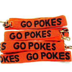 Correas de Bolso Personalizadas con Letras Bordadas a Mano, con Cuentas Blancas y Doradas, Accesorio de Moda, Correa de Bolso con Pedrería - Product Image 5
