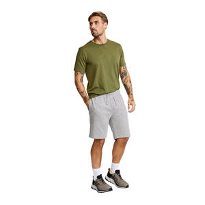 Shorts de sport décontractés pour hommes en gros, 100 % coton, écologiques, séchage rapide, respirants, imperméables, avec cordon de serrage et poches, pour la gym - Product Image 1