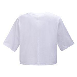 T-shirt uni surdimensionné en coton biologique 100 % pour femme, coupe ample, style streetwear, doux, respirant, décontracté, été, vente en gros - Product Image 2