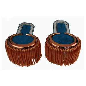 Badges de style personnalisé, franges vertes, velours violet, épingle en métal sans nickel, circulaires, décoratifs, pour application sur vêtements - Product Image 2