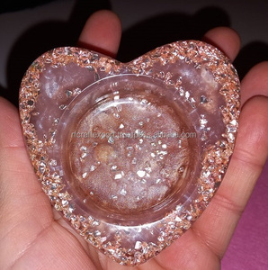 เชิงเทียนเรซิ่นงานฝีมือรูปหัวใจสำหรับตกแต่งบ้านและโต๊ะคริสต์มาสของขวัญที่ใส่ใจสำหรับคุณแม่ - Product Image 6