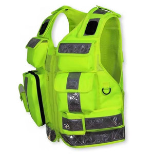 Chaleco y Chaqueta de Seguridad para Hombre, 100% Poliéster, Multibolsillos, con Cierre de Seguridad, Alta Visibilidad y Reflectividad - Product Image 5