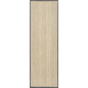 Alfombra de algas marinas de granja hecha a mano en natural/Gris oscuro producto natural y hecho a mano - Product Image 1