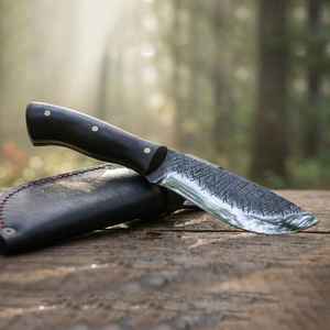 Cuchillos de caza de hoja fija de Product Palace LLC, regalo para él, cuchillo de acero al carbono de alta demanda y en tendencia, forjado industrialmente OEM. - Product Image 1