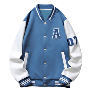 Custom Chenille Letter Embroidery Patches <b>Leather</b> Sleeve Baseball Bomber Letterman <b>Jackets</b> Wool Varsity <b>Jacket</b> for Men - Product Image 1