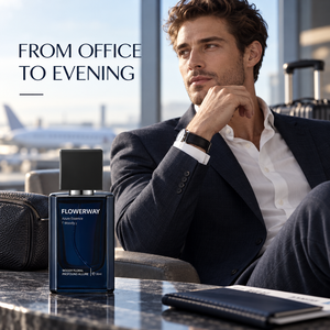 FLOWERWAY Azure Essence <span class=keywords><strong>Profumo</strong></span> Floreale Legnoso da Uomo 30ml Set Regalo Fragranza a Lunga Durata - Product Image 4