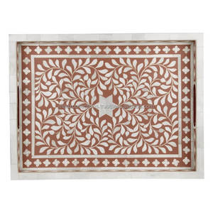 Venta al por mayor, recién llegados, bandeja de decoración de madera con diseño hexagonal, Color natural, decorativo, respetuoso con el medio ambiente, suministros funerarios - Product Image 1