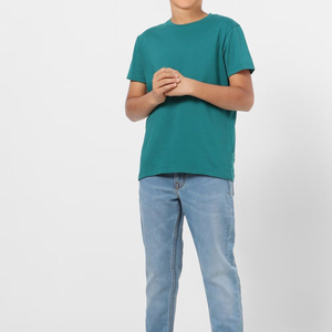 Camiseta de Hombre de Alta Calidad, Color Sólido, Manga Corta, Cuello Redondo, 100% Algodón, Corte Regular, Estilo Casual, Tejido Jersey, Tinte Liso, Diseño OEM - Product Image 3