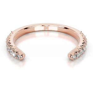 Bague de mariage Shapelle en diamant de laboratoire rond certifié IGI - Product Image 1