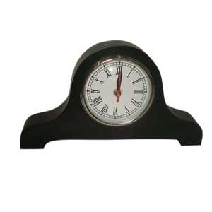 Modern Wooden Arch Desk <b>Clock</b> Gold Round Face Black Hands Minimalist Tabletop Timepiece Sleek Contemporary Office Home Accessory - Product Image 6