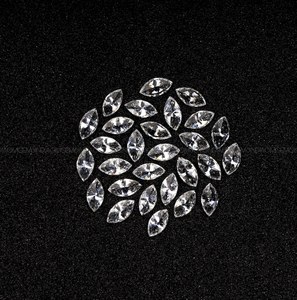 Diamant de laboratoire taille marquise 5.0x2.5mm, couleur E, fantaisie |   Diamants en vrac pour la fabrication de bijoux |   Marque OM GEMS - Product Image 4