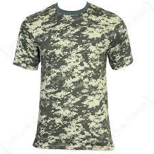 Camiseta de punto personalizada para hombre, con estampado digital de camuflaje frontal, de algodón transpirable y alta solidez del color, ideal para fiestas. - Product Image 2