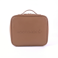 Sac de voyage cosmétique tendance Rootsmen en PVC gaufré avec fermeture éclair, résistant à l'eau, suspendable, grande capacité H19xL25xP12cm