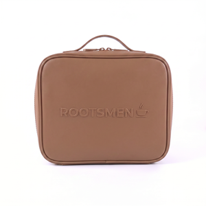 Sac de voyage cosmétique tendance Rootsmen en PVC gaufré avec fermeture éclair, résistant à l'eau, suspendable, grande capacité H19xL25xP12cm - Product Image 3