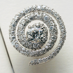 Luxury Round Diamond Stud <b>Earrings</b> 925 <b>Silver</b> Women's <b>Wedding</b> Jewelry - Product Image 4
