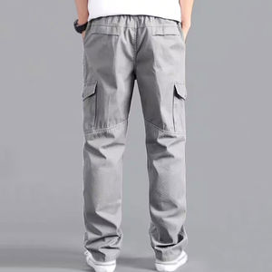Pantalones cargo casuales de estilo urbano para hombre, pantalones cargo modernos y relajados para uso diario, pantalones cargo transpirables. - Product Image 2