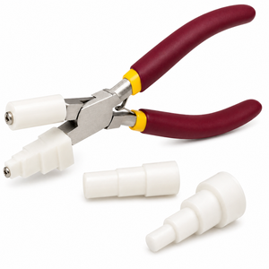 Pince à mandrin à mâchoires en nylon interchangeables, outil de bijouterie multi-tailles pour le façonnage et la mise en forme des fils pour le bricolage - Product Image 2